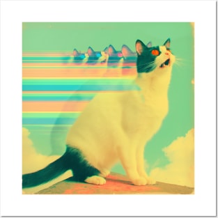 Cat on Acid Posters and Art